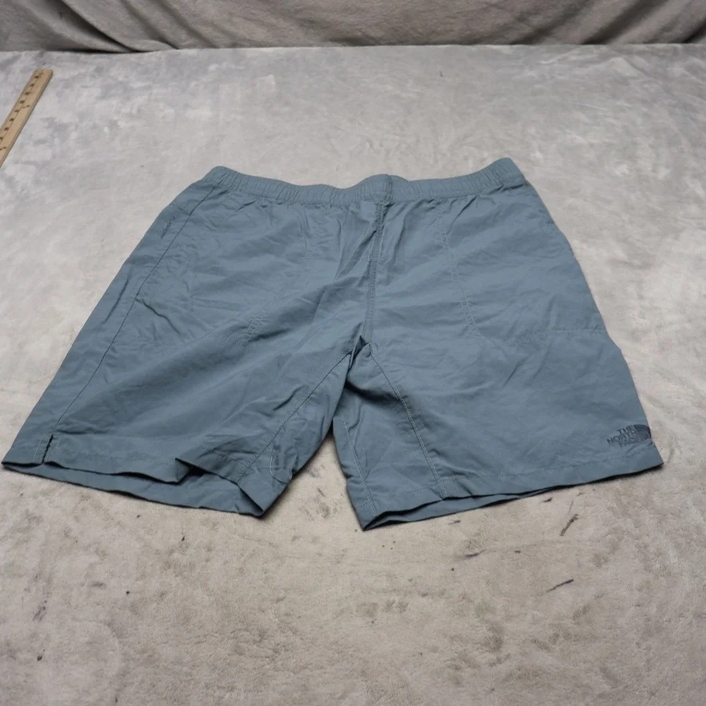 North Face Shorts Men Large Blue Rolling Sun Packable Elastic Waist Ripstop Hike